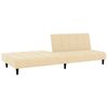 vidaXL Schlafsofa 2-Sitzer Creme Samt