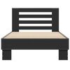 vidaXL Bettgestell Schwarz 90x200 cm Holzwerkstoff und Metall