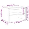 vidaXL TV-Schrank Sonoma-Eiche 60x40x40 cm Holzwerkstoff