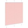 vidaXL Plissee Rosa 115x100 cm Stoffbreite 114,4 cm Polyester
