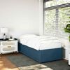 vidaXL Bettgestell Blau 90x190 cm Samt