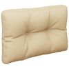 vidaXL Palettenkissen Beige 50x40x12 cm Stoff