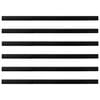 vidaXL Selbstklebende T&uuml;rb&uuml;rstendichtungen 6 pcs Schwarz 100 cm