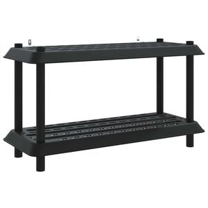 vidaXL Regaleinheit 2 Ebenen 100 x 40 x 55,5 cm PP Anthrazit