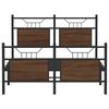 vidaXL Bettgestell ohne Matratze Braun Eiche 120x190 cm Holzwerkstoff