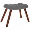 vidaXL Relaxsessel mit Hocker Dunkelgrau Samt