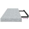 vidaXL Schweberegale 4 Stk. Betongrau 80x23,5x3,8 cm MDF