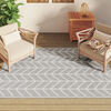 vidaXL Outdoor-Teppich ARAKIL Grau 140x200 cm PP
