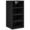 vidaXL H&auml;ngeschrank Schwarz Eichen-Optik 30 x 29,5 x 60 cm