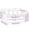vidaXL 2-Sitzer-Sofa Gelb 120 cm Samt