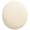 vidaXL Sitzkissen 2 pcs Creme &Oslash; 40 cm Cordstoff