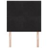 vidaXL LED Kopfteil mit LED-Lichtleisten Schwarz 100 cm Polyester