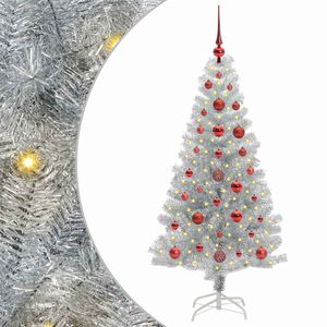 vidaXL Weihnachtsbaum Silber 120 cm PET