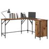 vidaXL Schreibtisch Altholz 141 x 141 x 75 cm Holzwerkstoff