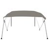 vidaXL 4-Bow Bimini-Top Grau 243x244x137 cm