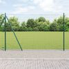 vidaXL Zaun mit Pfosten Gr&uuml;n 1,5 x 10 m Stahl und PVC
