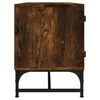 vidaXL TV-Schrank mit Glast&uuml;ren R&auml;uchereiche 102x37x50 cm