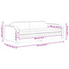 vidaXL Tagesbett mit Matratze Dunkelgrau 100x200 cm Stoff