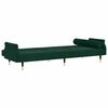 vidaXL Schlafsofa mit Kissen Dunkelgr&uuml;n Samt