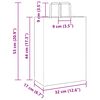 vidaXL Papiertragetaschen 250 Stk. mit Henkeln Schwarz 32x17x44 cm