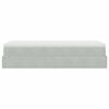 vidaXL Ottoman-Bett mit Matratze Hellgrau 80x200 cm Samt