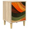 vidaXL Nachttisch BONN Sonoma-Eiche 36 x 33 x 50 cm Holzwerkstoff