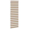 vidaXL Doppelrollo Sandbraun 85x230 cm Stoffbreite 80,9 cm Polyester