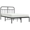 vidaXL Bettgestell mit Kopfteil Metall Schwarz 120x200 cm