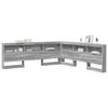 vidaXL Aufbewahrungskopfteil Graues Sonoma 180 cm Holzwerkstoff