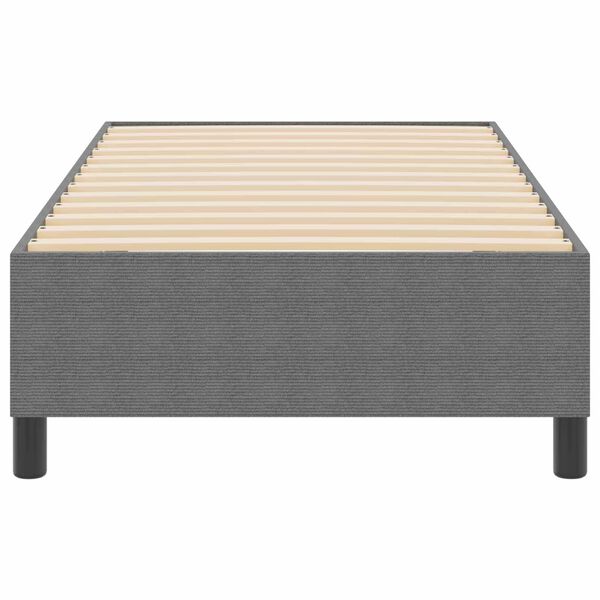 vidaXL Plattformbettgestell Hellgrau 90 x 190 cm Stoff
