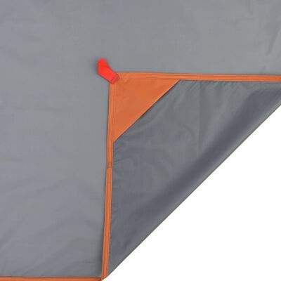 vidaXL Picknickdecke mit Heringen Grau und Orange 205x155 cm