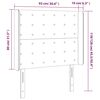 vidaXL LED Kopfteil Rosa 93x16x118/128 cm Samt