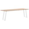 vidaXL Konsolentischbeine U-Form 2 Stk. Wei&szlig; 38x(72-73) cm Stahl