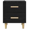 vidaXL Bettschrank 2 pcs Schwarz Eichen-Optik 40 x 35 x 47,5 cm
