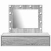 vidaXL Schminktisch mit Schubladen Grau 83 x 40 x 70 cm Holzwerkstoff
