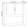 vidaXL Wandschrank Braun Eichen-Optik 80x33x80 cm Holzwerkstoff