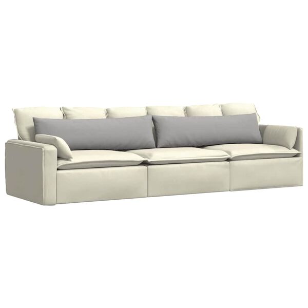 vidaXL Sofakissen 2 pcs Wolkengrau 145 x 40 cm Stoff