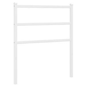 vidaXL Ersatz-Kopfteil Metall Wei&szlig; 75 cm