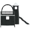vidaXL Kinderloftbett Schwarz 79,5 x 200 cm Metall