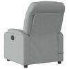 vidaXL Massagesessel Hellgrau Stoff