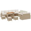 vidaXL Garten-Sofa-Set 14 Stk. 13-Sitzanzahl Beige