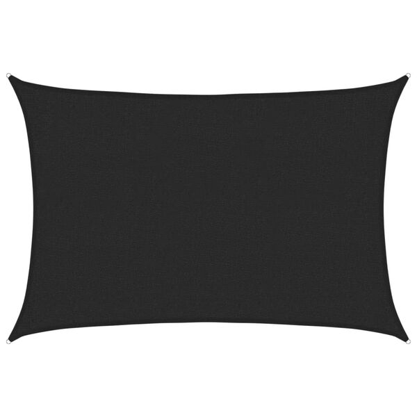 vidaXL Sonnensegel 160 g/m&sup2; Schwarz 2x3 m HDPE