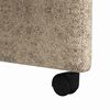 vidaXL Esszimmerst&uuml;hle mit Rollen 2 pcs Hellgrau 58 x 67 x 97 cm