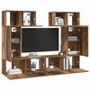 vidaXL TV-Schrankset Wandmontiert 6 pcs Altholz Holzwerkstoff