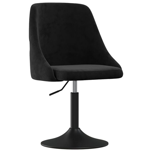 vidaXL Esszimmerst&uuml;hle 2 Stk. Schwarz Samt