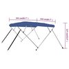vidaXL 4-Bow Bimini Top Blau 243x210x137 cm