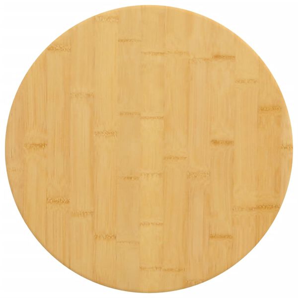 vidaXL Tischplatte &Oslash;50x4 cm Bambus