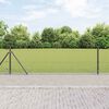 vidaXL Zaunpfosten Grau 10 x 0,6 m (19 x 19 mm Netz) Stahl und PVC