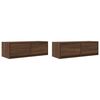 vidaXL TV-Schr&auml;nke 2Stk. Braun Eichen-Optik 80x31x25,5cm Holzwerkstoff