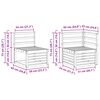 vidaXL Sofagarnituren 9 pcs Natur Massivholz Akazie